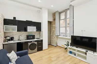 Cuisine ou kitchenette dans l'établissement Superbe appartement en plein coeur de Lyon 1er