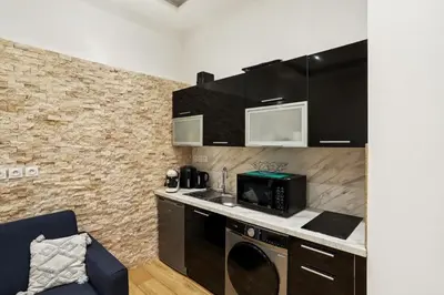 Cuisine ou kitchenette dans l'établissement Superbe appartement en plein coeur de Lyon 1er