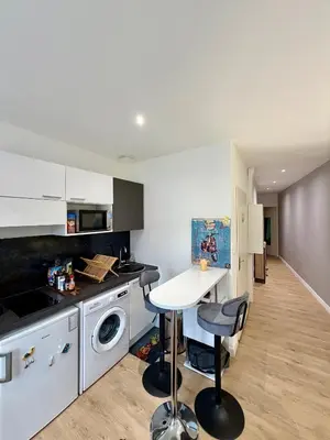Cuisine ou kitchenette dans l'établissement Harmony