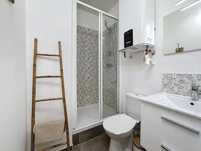 Salle de bains dans l'établissement Le Studio Cosy Partdieu Villette