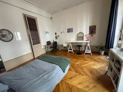 Coin salon dans l'établissement Chambre privé dans colocation