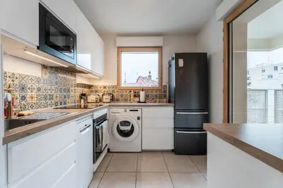 Cuisine ou kitchenette dans l'établissement Proche Gare, Netflix, Wi-Fi fibre, paisible