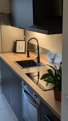 Cuisine ou kitchenette dans l'établissement Le Modern French