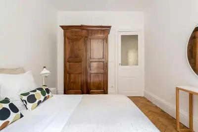 Un ou plusieurs lits dans un hébergement de l'établissement République - Furnished apartment - Downtown Lyon