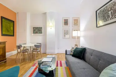 Coin salon dans l'établissement République - Furnished apartment - Downtown Lyon