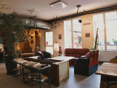 Coin salon dans l'établissement Le Flâneur Guesthouse