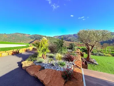Vue générale sur la montagne ou vue sur la montagne depuis l'appartement
