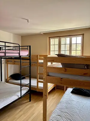 Un ou plusieurs lits dans un hébergement de l'établissement Appartement Vénus au coeur de la campagne