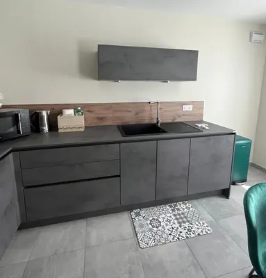 Cuisine ou kitchenette dans l'établissement Chez Audrey et Manu