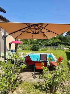 Jardin de l'établissement Chez Audrey et Manu