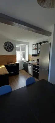 Cuisine ou kitchenette dans l'établissement Jonage House