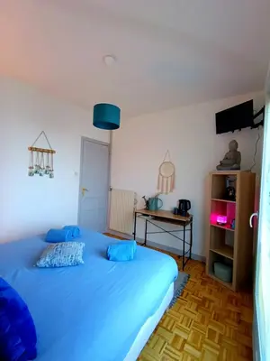 Un ou plusieurs lits dans un hébergement de l'établissement Maison d'hôtes Ma Parenthèse