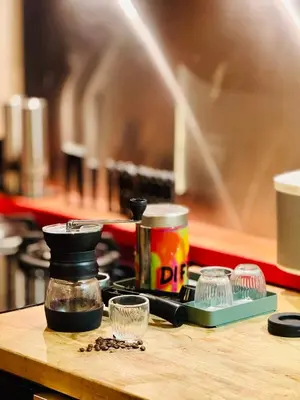 Cuisine ou kitchenette dans l'établissement Appartement calme à Valmy, accès vieux Lyon 5mn