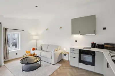 Cuisine ou kitchenette dans l'établissement Superbe appartement, design & moderne en hypercentre