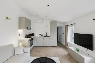 Cuisine ou kitchenette dans l'établissement Superbe appartement, design & moderne en hypercentre