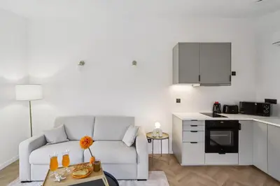 Cuisine ou kitchenette dans l'établissement Superbe appartement, design & moderne en hypercentre