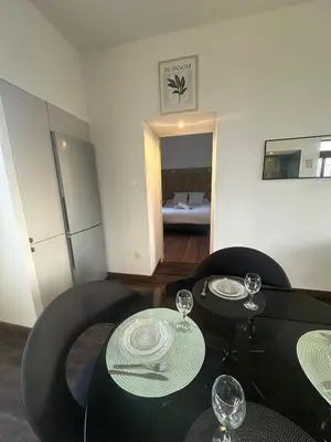 Coin salon dans l'établissement Appartement cosy à côté du métro