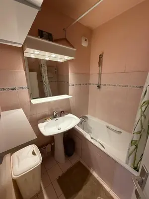 Salle de bains dans l'établissement Sky Lautaret