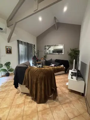 Un ou plusieurs lits dans un hébergement de l'établissement Maison mitoyenne
