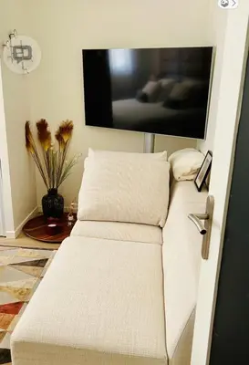 Télévision ou salle de divertissement dans l'établissement Appartement cosy au cœur de Montchat- tout confort