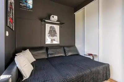 Un ou plusieurs lits dans un hébergement de l'établissement Splendid T3 - Bohemian - with Cinema Room