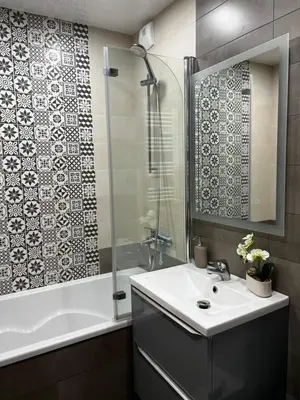 Salle de bains dans l'établissement Appartement avec garage, proche du centre Lyon
