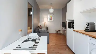 Cuisine ou kitchenette dans l'établissement Smartstay Confort - Perrache