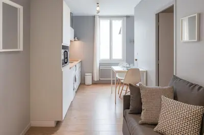 Coin salon dans l'établissement Smartstay Confort - Perrache