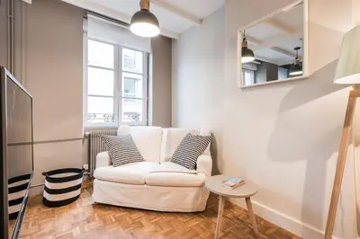 Coin salon dans l'établissement Smartstay Elegant - Perrache