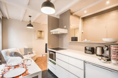Cuisine ou kitchenette dans l'établissement Smartstay Elegant - Perrache