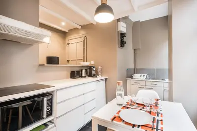 Cuisine ou kitchenette dans l'établissement Smartstay Elegant - Perrache