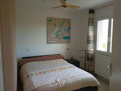Un ou plusieurs lits dans un hébergement de l'établissement Belle Maison-St Exupéry- Groupama stadium-Viarhona-T3