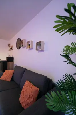 Coin salon dans l'établissement Le Magnifique - Grand balcon - Netflix - Grand Marché