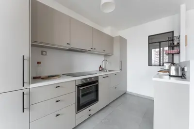 Cuisine ou kitchenette dans l'établissement Le Klimt - T1 avec vue sur Fourvière
