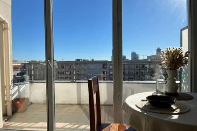 Balcon ou terrasse dans l'établissement Premium apartment with views of Lyon