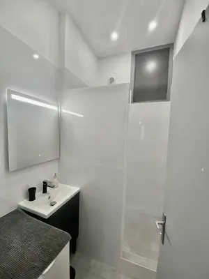 Salle de bains dans l'établissement Chez Mo