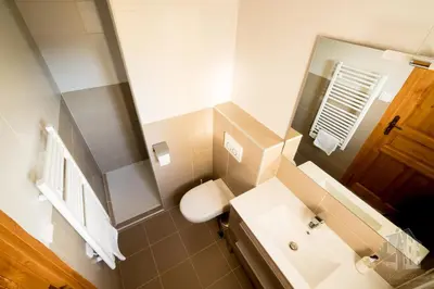Salle de bains dans l'établissement Le Relais Des Dames