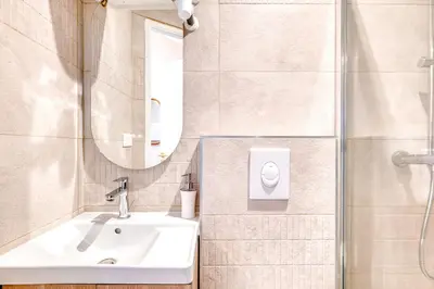 Salle de bains dans l'établissement La Chambre Lyonnaise - Studio - Centre Lyon