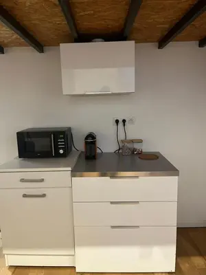 Cuisine ou kitchenette dans l'établissement Cosy T2 bien placé proche de PartDieu dans Lyon 6