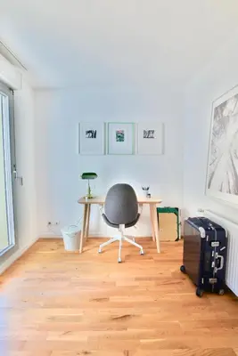Coin salon dans l'établissement Chambre spacieuse et calme, chez Citizen Q