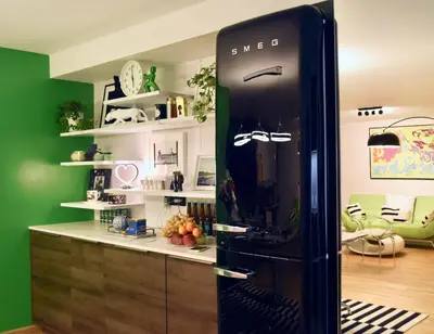 Cuisine ou kitchenette dans l'établissement Chambre spacieuse et calme, chez Citizen Q