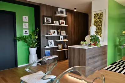 Coin salon dans l'établissement Chambre spacieuse et calme, chez Citizen Q