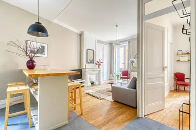Coin salon dans l'établissement Centre du Vieux Lyon - 4 personnes