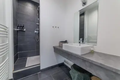 Salle de bains dans l'établissement Superbe appartement cosy & design - Lyon 6ème