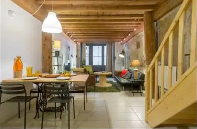 Coin salon dans l'établissement Superbe duplex, 70m2 Place Bellecour