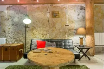 Coin salon dans l'établissement Superbe duplex, 70m2 Place Bellecour