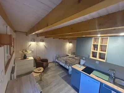 Coin salon dans l'établissement Studio calme - Wi-Fi