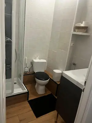 Salle de bains dans l'établissement Douce escale