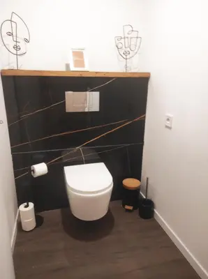 Salle de bains dans l'établissement Suite Privé avec Spa haut de gamme, Salle de Cinéma, Massage etc