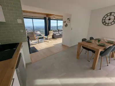Coin salon dans l'établissement Gîte du Vieux Cuvage